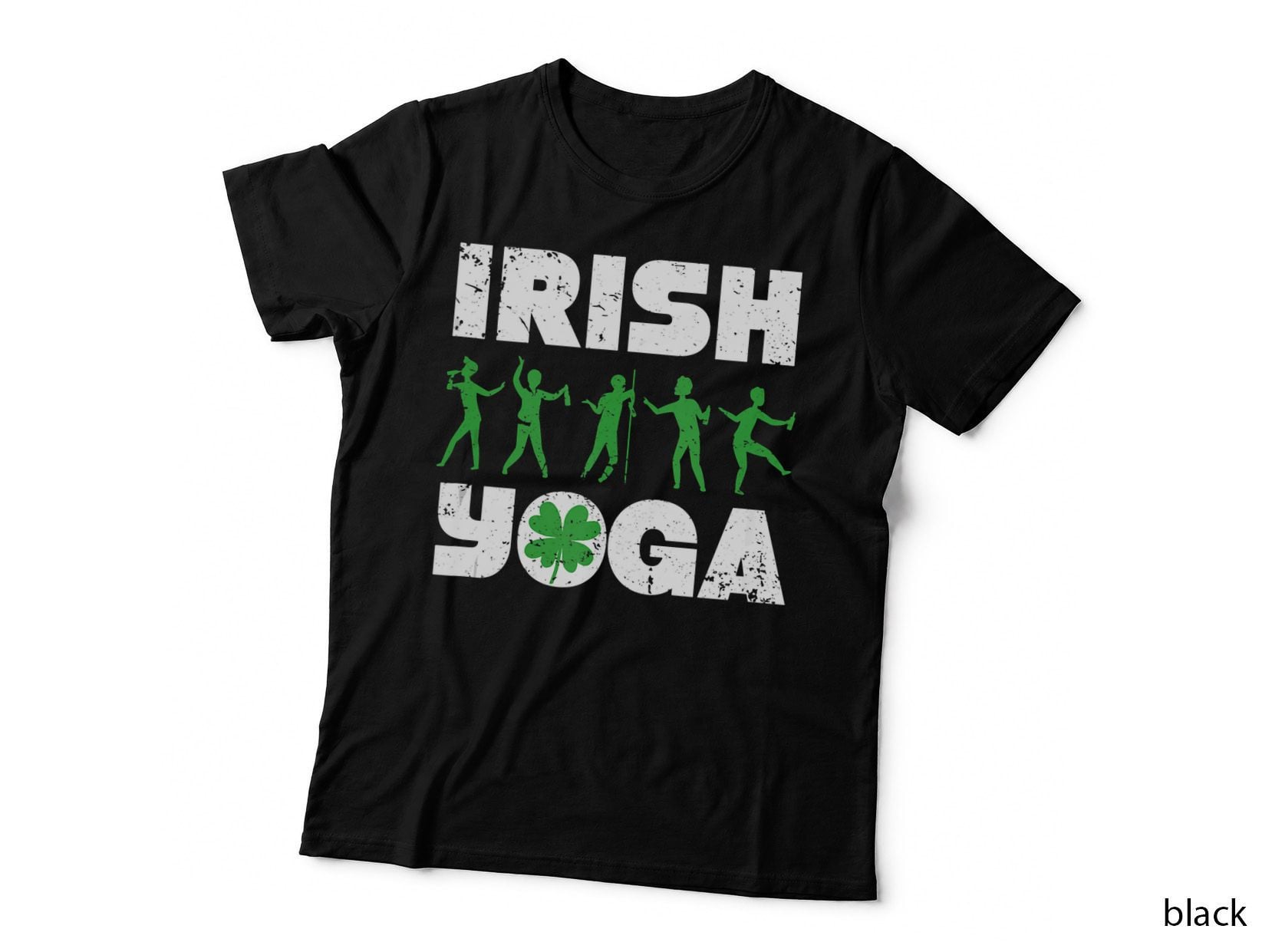 Funny Saint Patricks Day Drinking Team St Patty Irish Yoga T-Shirt