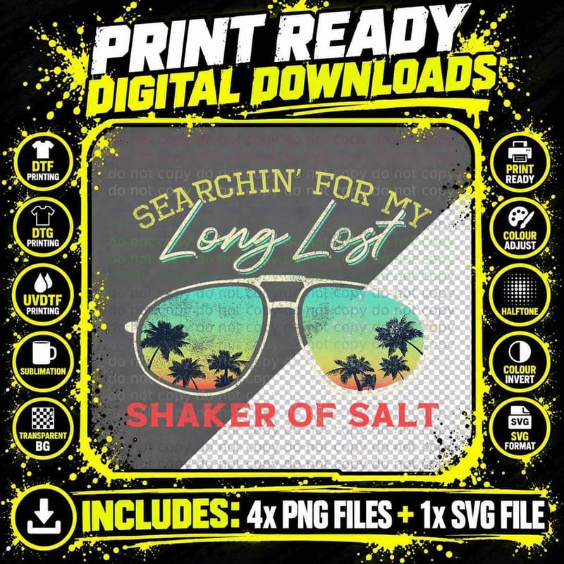Funny Searching for My Long Lost Shaker of Salt Shaker Png SVG Digital Bundle