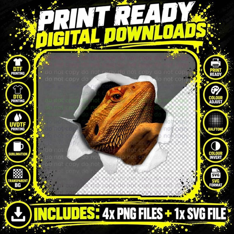 Funny T-Shirt, Iguana, Lizard, Reptile, Men's Png SVG Digital Bundle