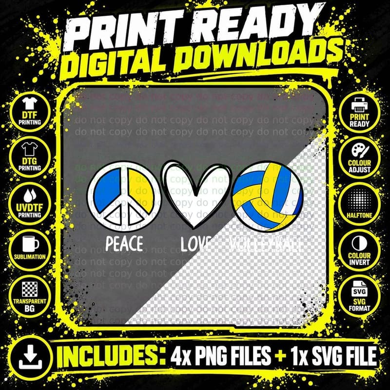 Funny Volleyball Art for Men Women Sport Volleyball Png SVG Digital Bundle