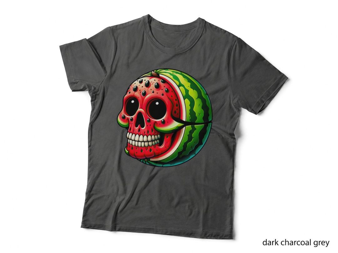 Funny Watermelon Skull Summer Tropical Fruit Lovers T-Shirt