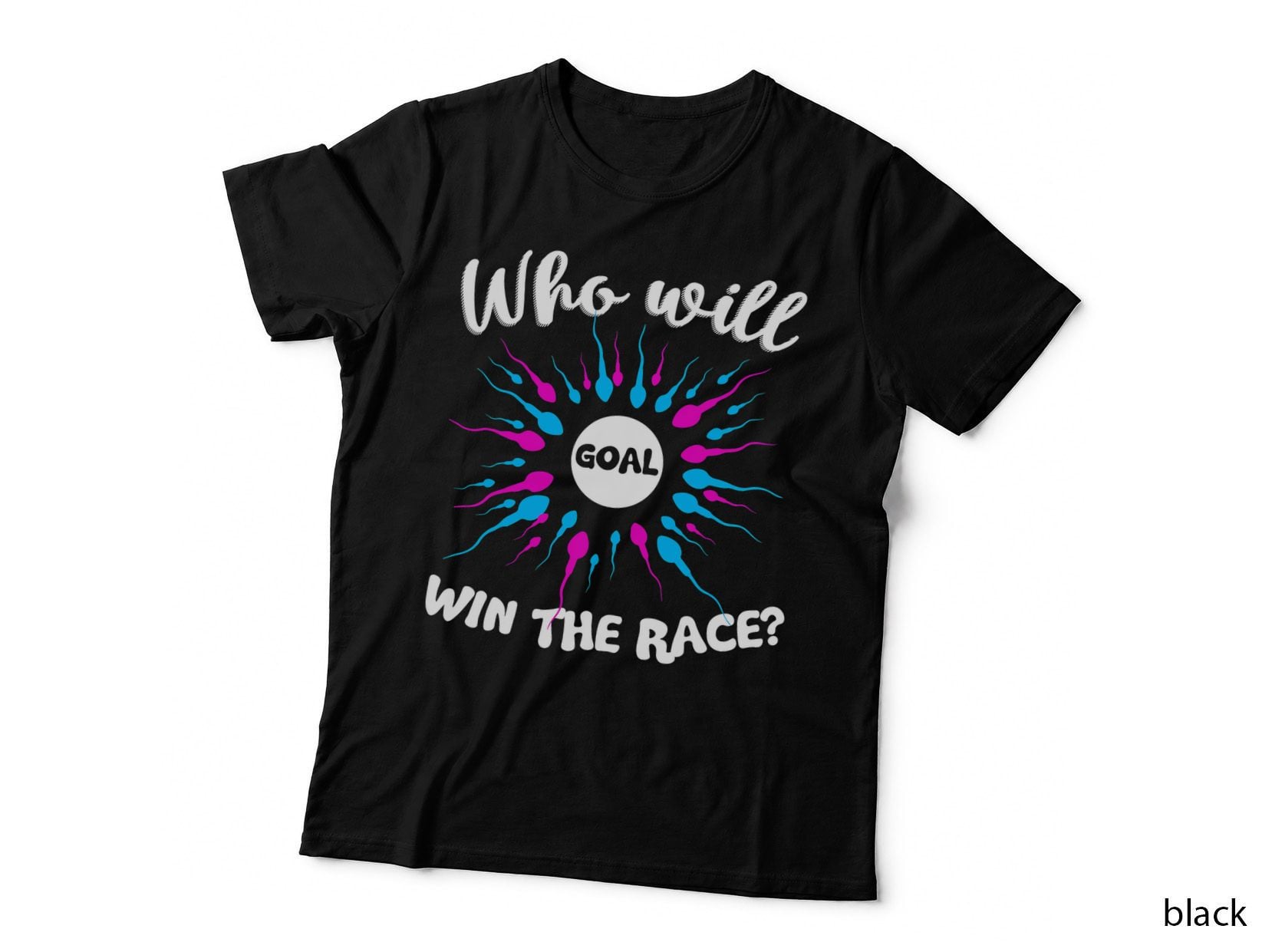 Gender Reveal Shirt Funny Who Will Win the Race Tee