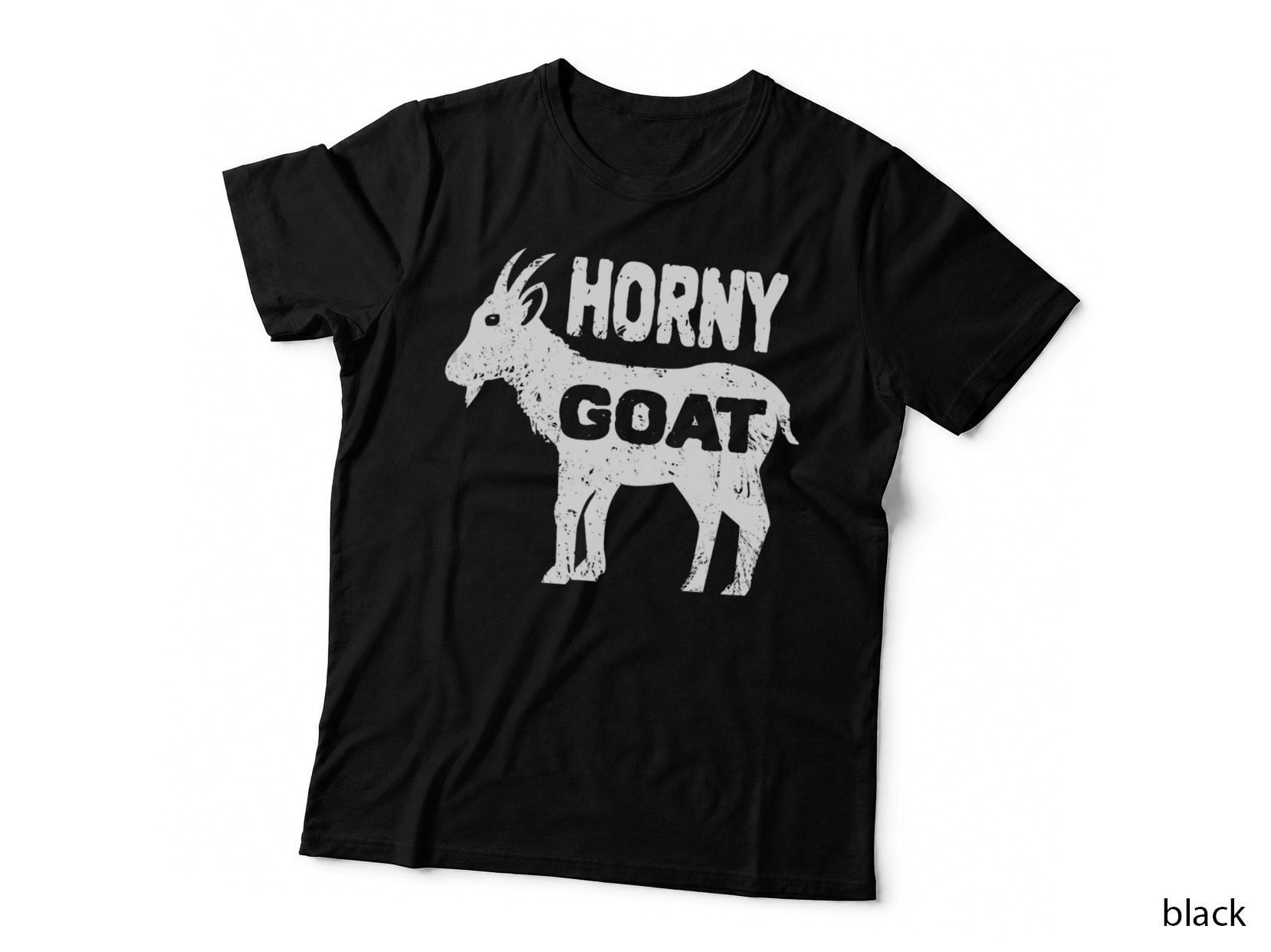 Horny Goat Hilarious Adult Humor Inappropriate Mens Funny T-Shirt
