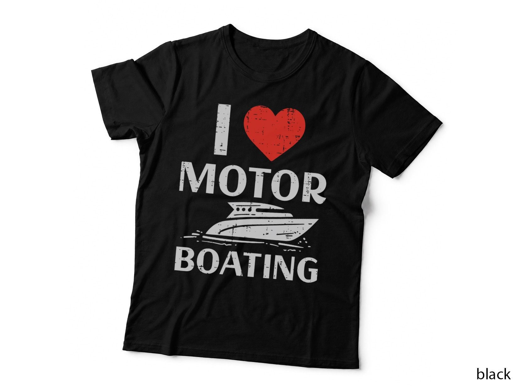 Love Motor Boating Funny Motorboating Boat Humor Boater Men T-Shirt