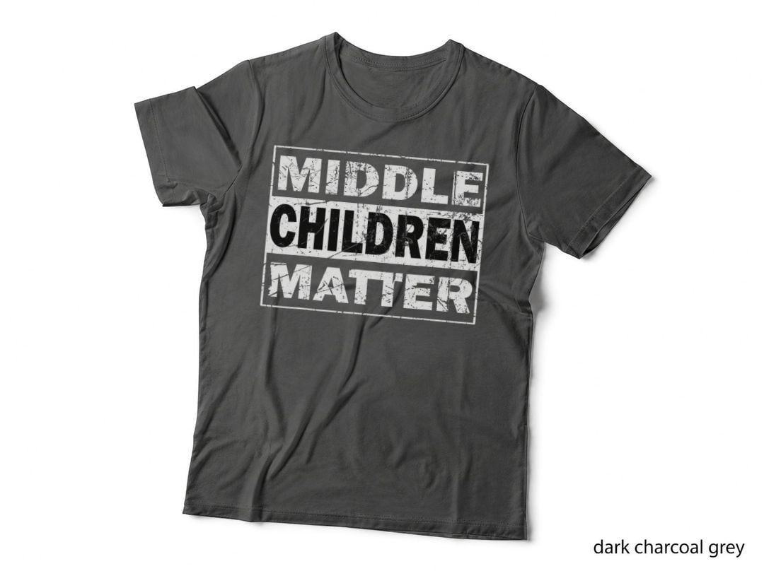 Middle Children Matter Funny Sibling Brother Sister T-Shirt