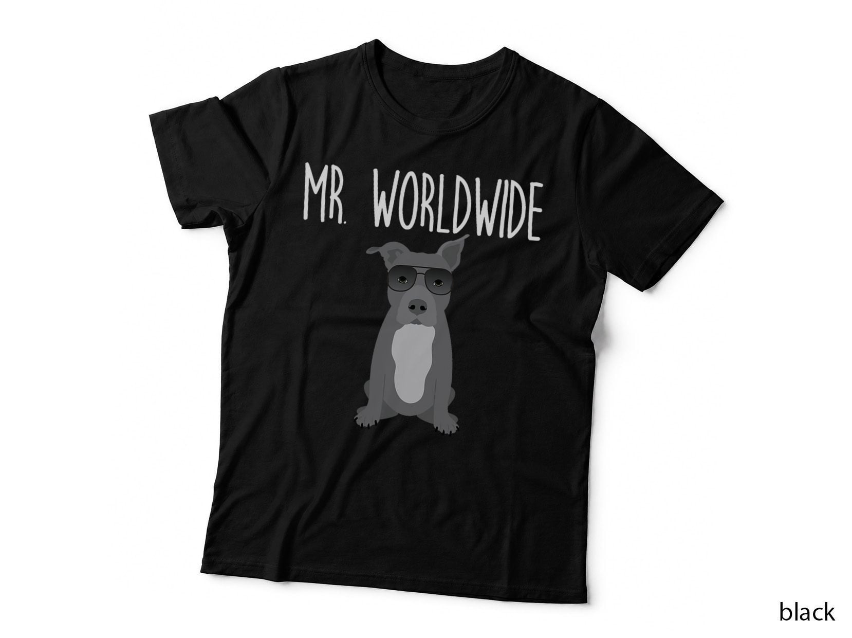 Mr. Worldwide Funny Pitbull Tshirt