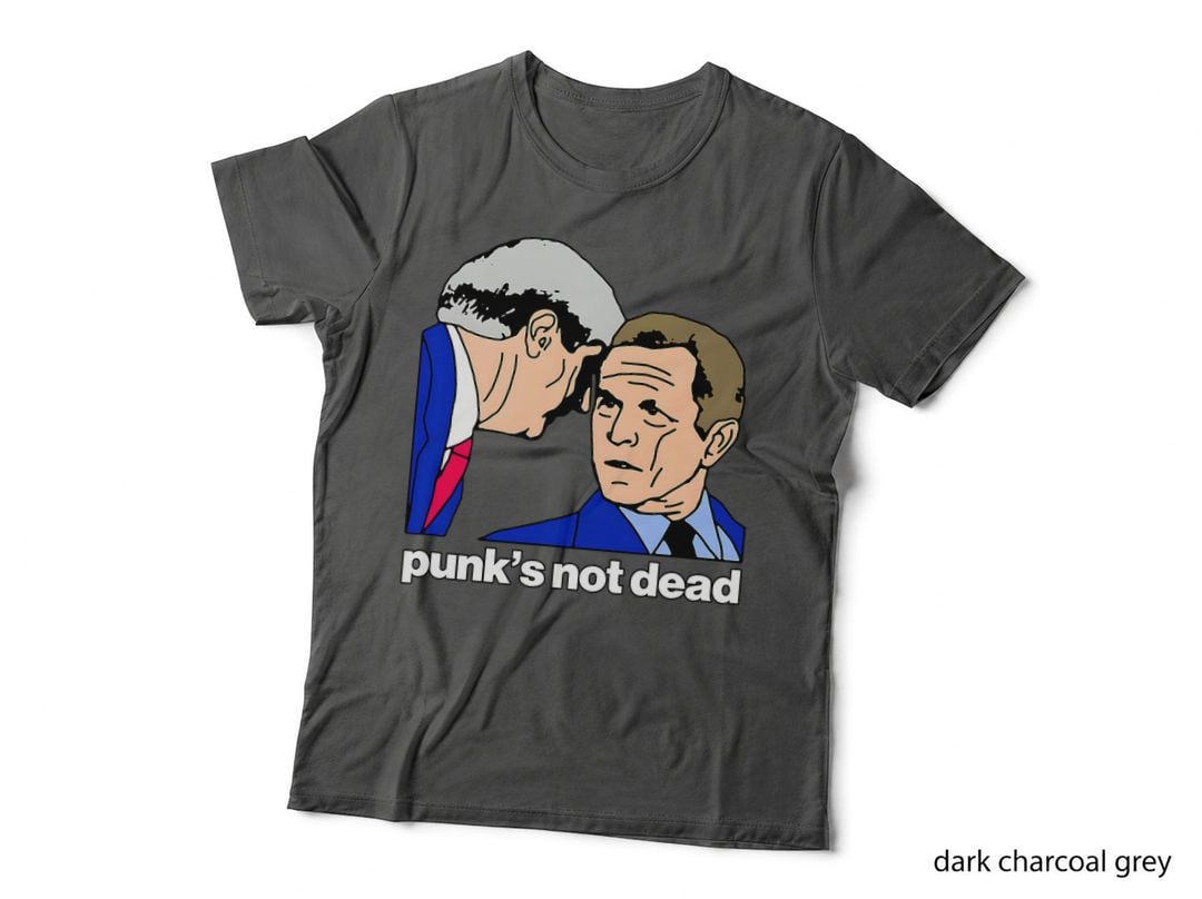 PUNKS NOT DEAD Shirt Funny 70s 80s Music Emo Meme Gag T-Shirt