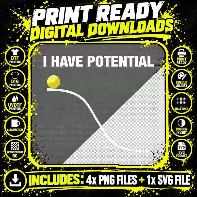 Physics I Have Potential Energy Funny Png SVG Digital Bundle
