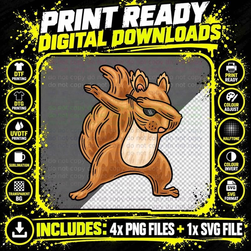 Squirrel Tshirt, Funny Squirrel Shirt Png SVG Digital Bundle