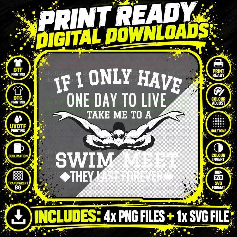 Swim Swimmer Tshirt Funny Swimming Shirt Sport Practice Png SVG Digital Bundle