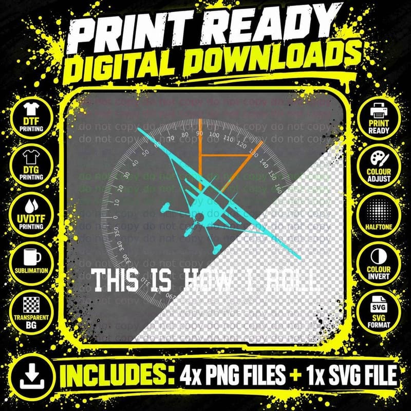 This Is How We Roll Pilot Shirt Funny Airplane Aircraft Png SVG Digital Bundle