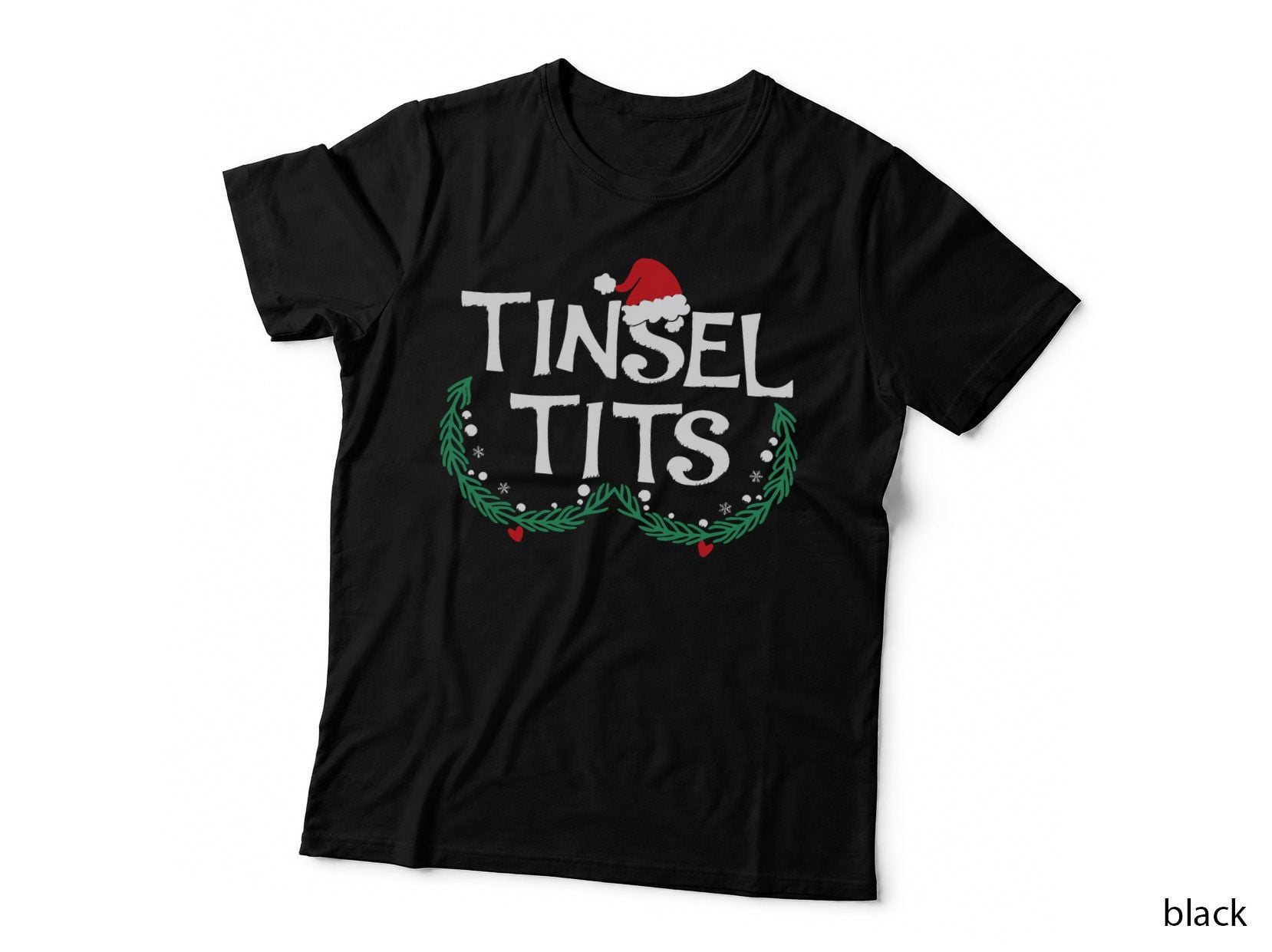 Tinsel Tits Jingle Balls Funny Matching Couple Chestnuts T-Shirt