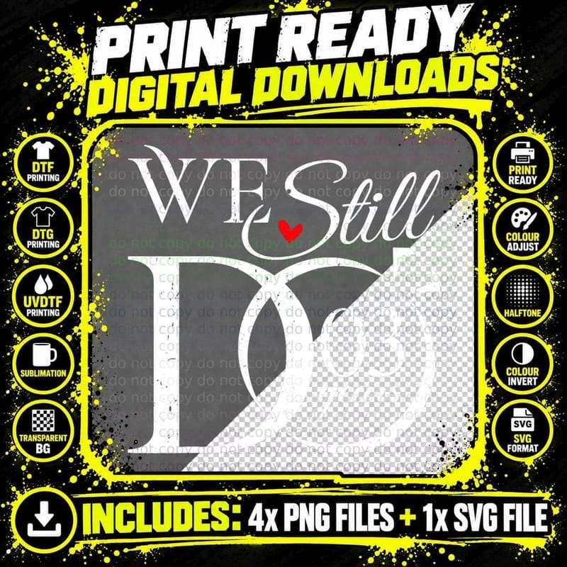 We Still Do 3 Years Funny Couple 3rd Wedding Anniversary Png SVG Digital Bundle
