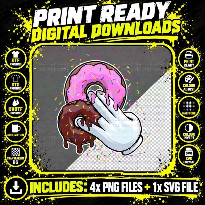 2 In the Pink 1 in the Stink I Donut Sex Dirty Humor Png SVG Digital Bundle