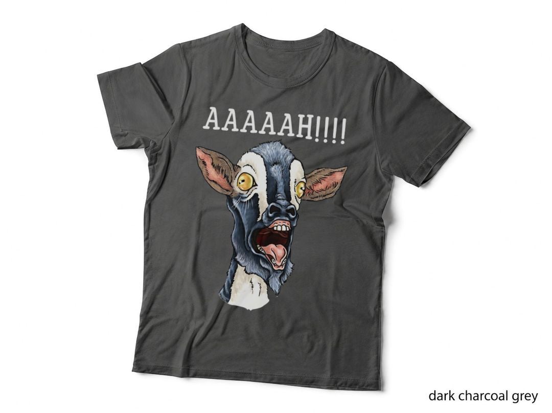 AAAH! Funny Screaming Goat Humor Meme Goat Lovers T-Shirt