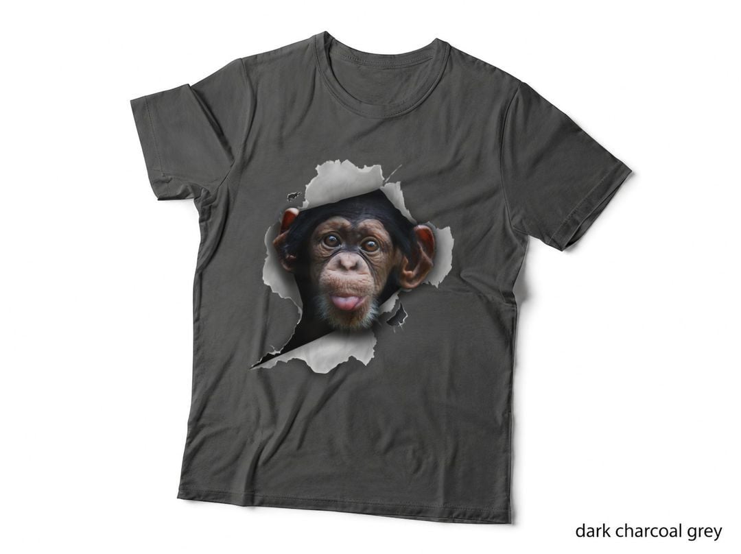 Funny Chimp Tshirt, Funny Monkey Tshirt, Monkey Lover T-Shirt