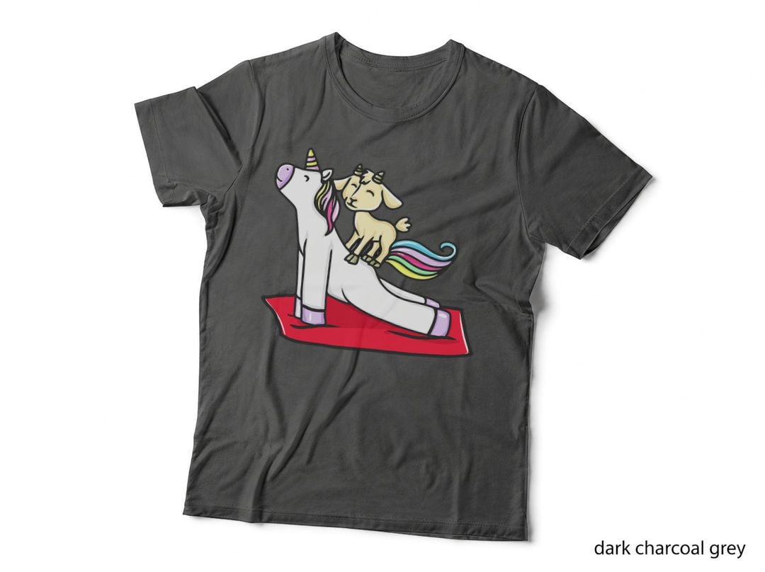 Funny Goat Yoga Spiritual Namaste Unicorn T-Shirt