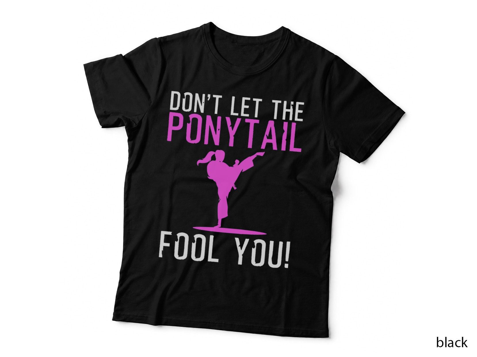 Funny Karate Design for Women Girls Karate Kick Martial Art T-Shirt