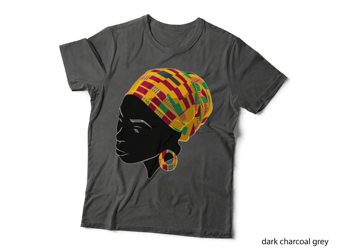 Funny Kente Cloth Head Wrap Gift for African American Women T-Shirt
