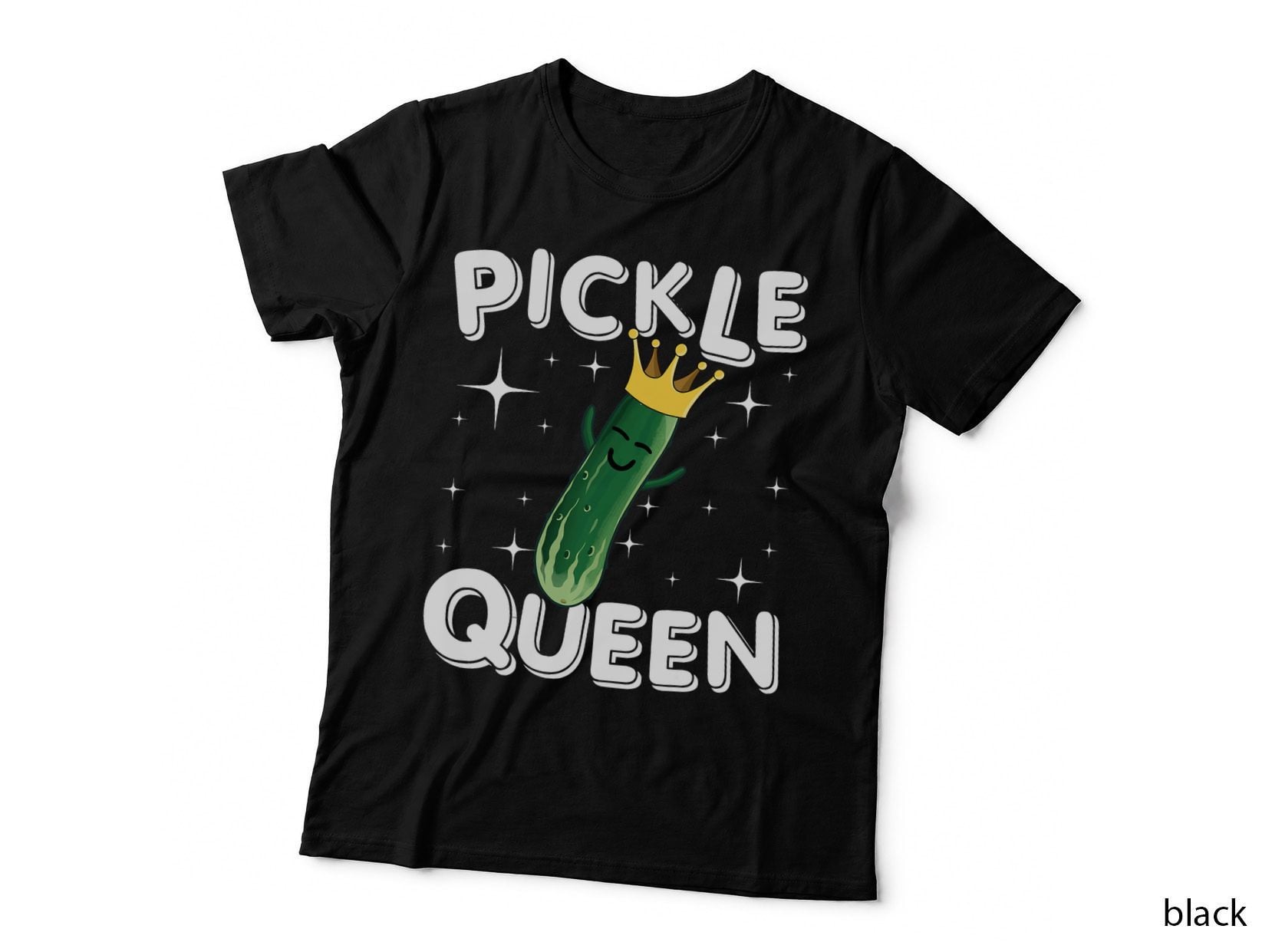 Funny Pickle Art for Women Girls Cucumber Vegan Pickle Lover T-Shirt