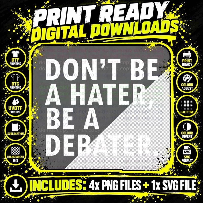 Funny Saying Debate Team T-Shirt Debater Shirt Png SVG Digital Bundle