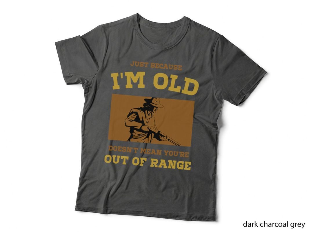 Funny Shotgun Gun Shooting and Skeet Shooting Old Man T-Shirt