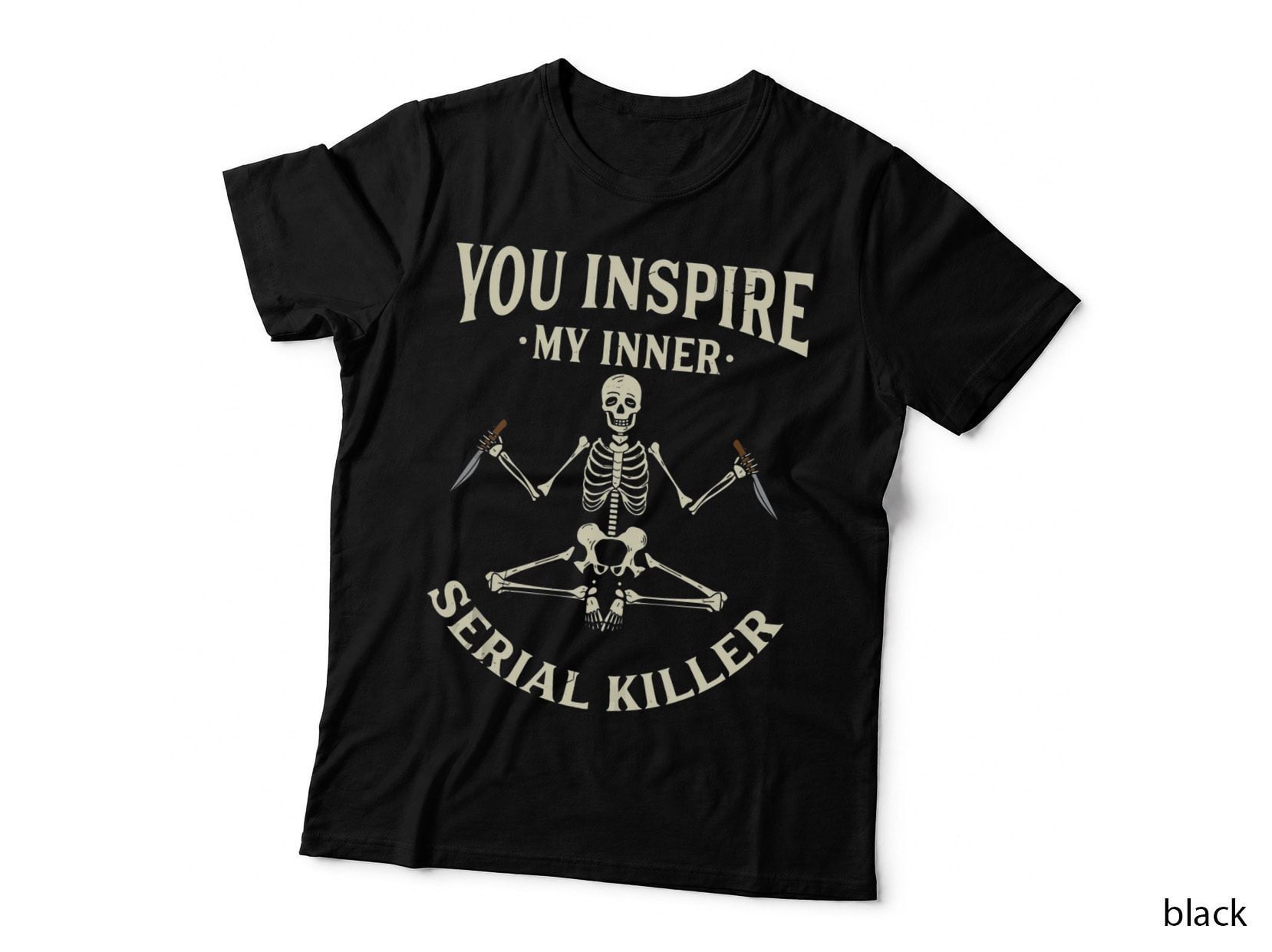 Funny Yoga Tee Shirts, You Inspire My Inner Serial T-Shirt, Meditation Tee