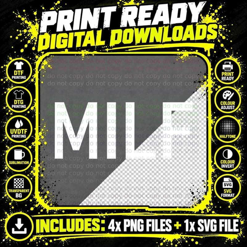 MILF, Funny, Jokes, Sarcastic T-Shirt Png SVG Digital Bundle