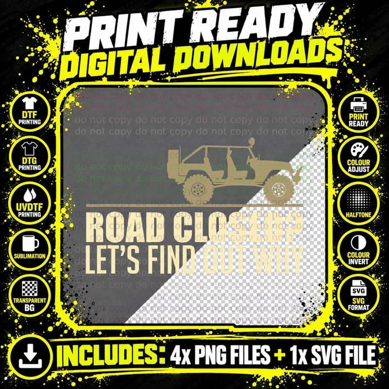 Off Road Funny SUV Off-Roading Dirt Race Gift T-Shirt Png SVG Digital Bundle