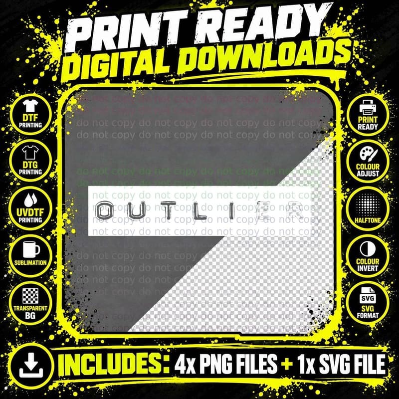 Outlier T-Shirt a Funny Math T Shirt Png SVG Digital Bundle