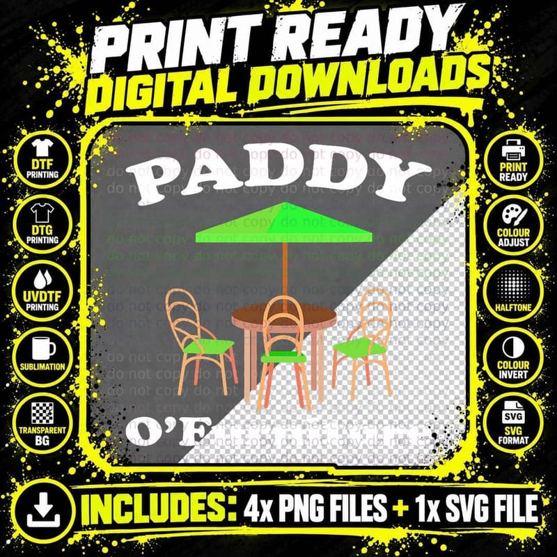 Paddy O Furniture St Pattys Day Meme Patio Furniture Png SVG Digital Bundle