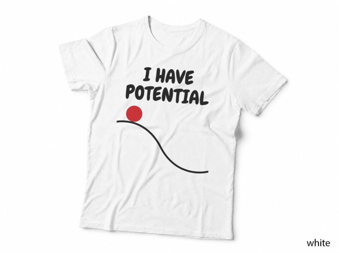 Physics Tshirt Funny I Have Potential Physicist Gift