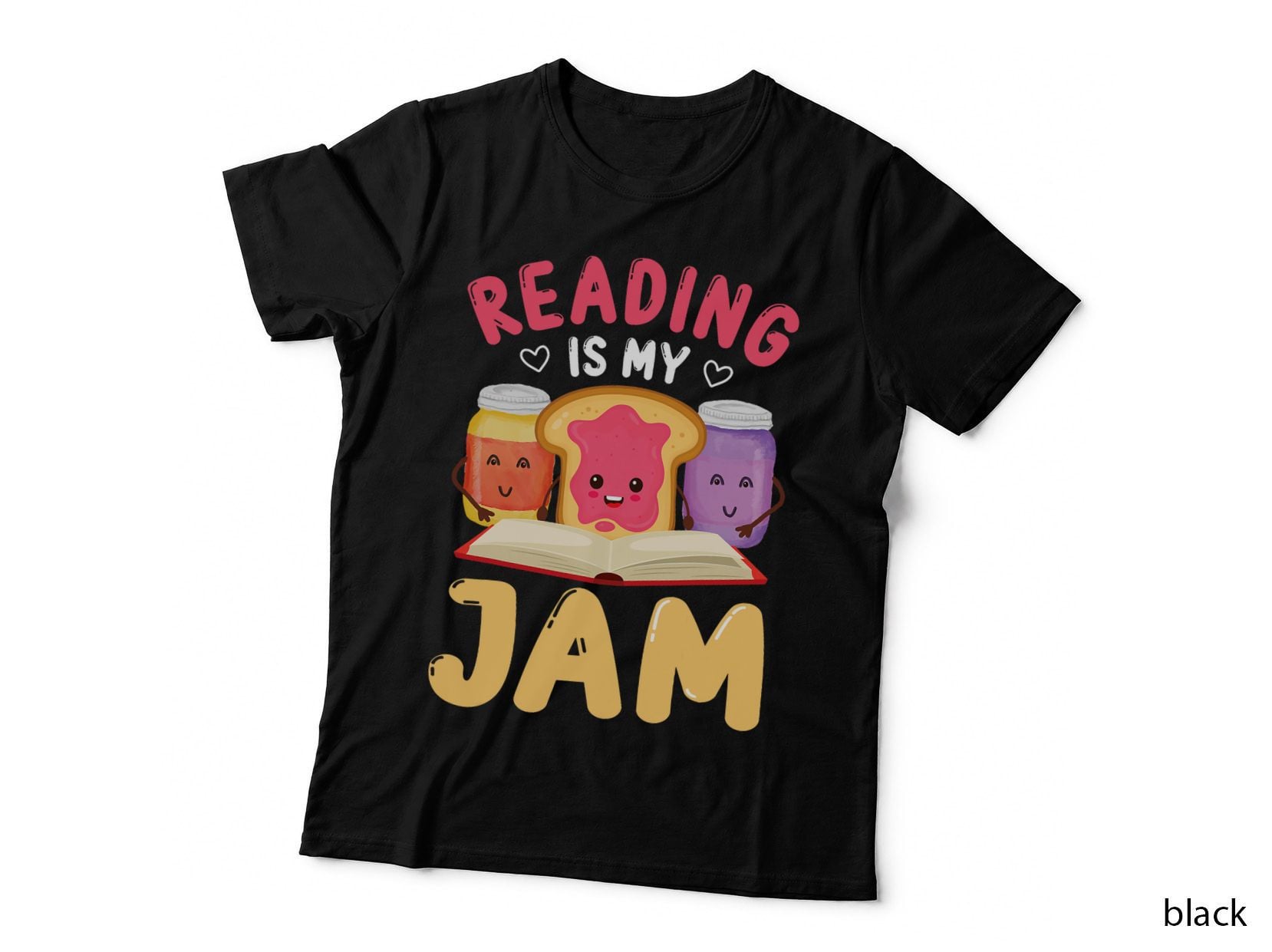 Reading Is My Jam Funny I Love to Read Books Gift T-Shirt