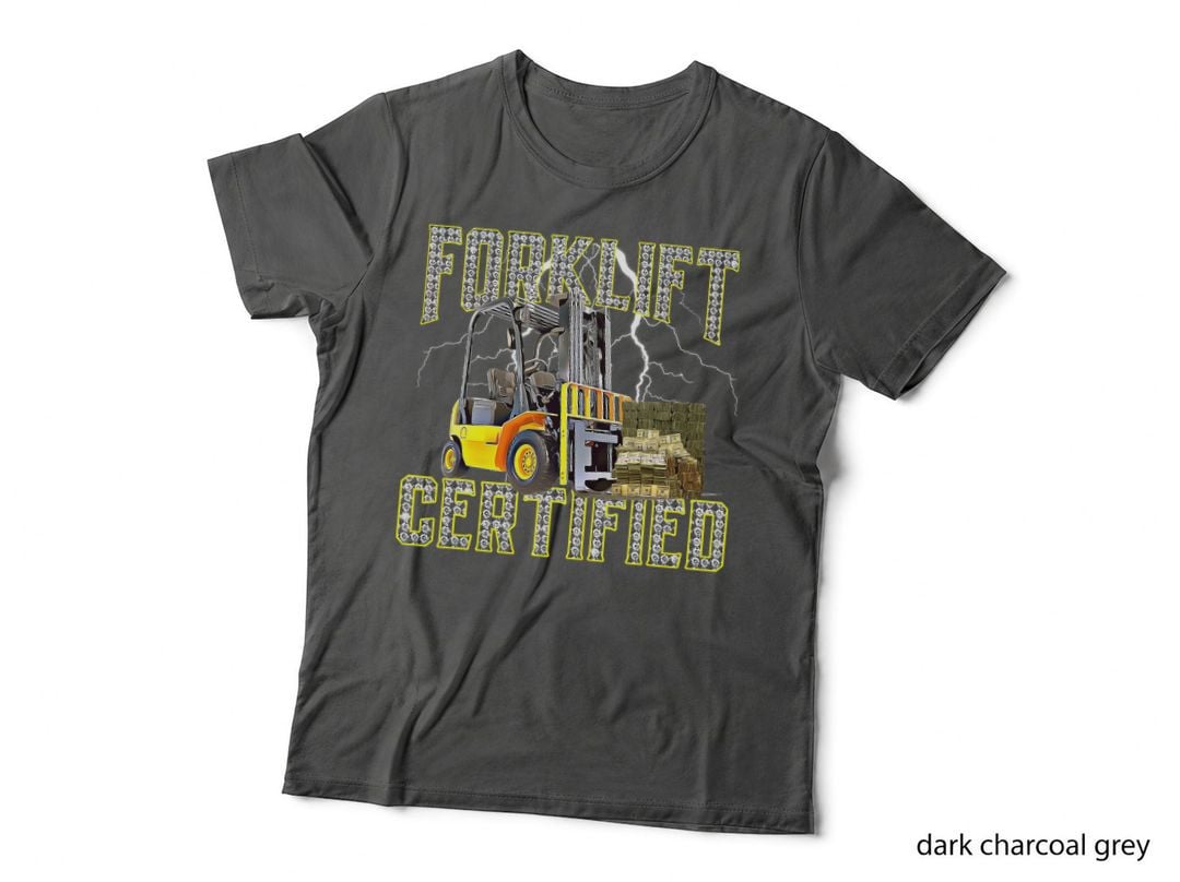 Retro Style Funny Forklift Operator Forklift Certified T-Shirt