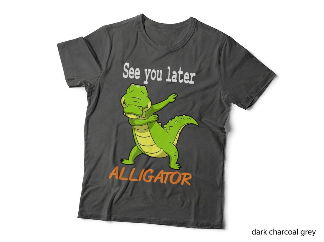 See You Later Alligator Funny Cute Kids Boy Crocodile Gator T-Shirt