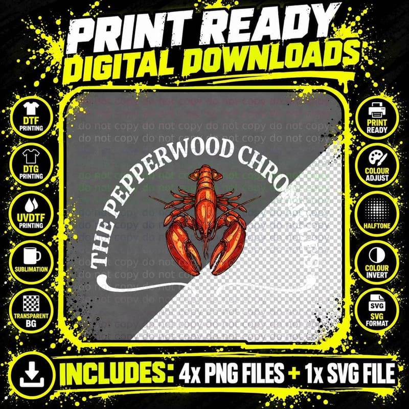 The Pepperwood Chronicles, Funny Shrimp Meme T-Shirt Png SVG Digital Bundle