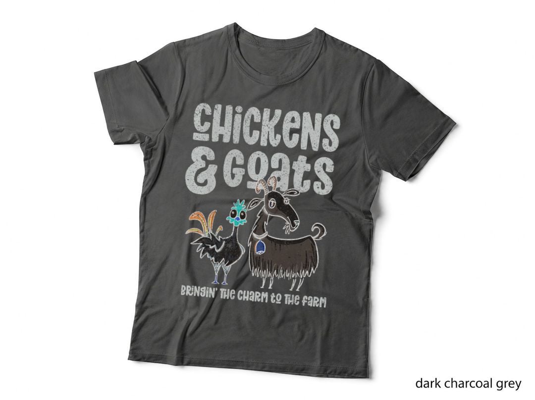 Chickens and Goats, Funny Farm Tee for Goat Farmers, Farm Animal T-Shirt