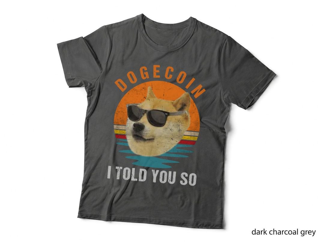 Dogecoin I Told You So, HODL Doge Crypto Funny Meme T-Shirt