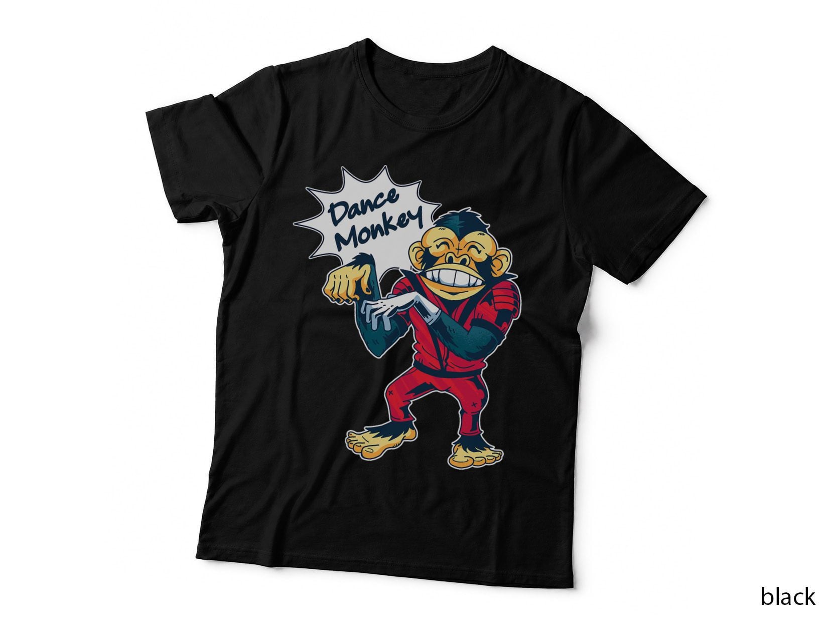 Funny Dance Monkey Music Dancing 90s T-Shirt