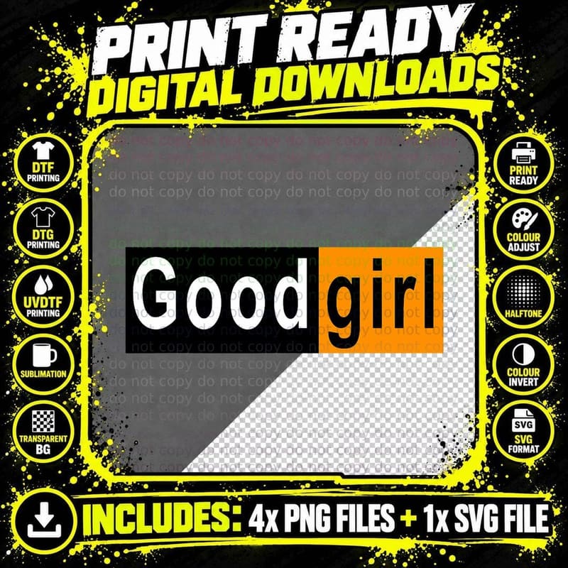 Funny Good Girl Humor Adult Swinger BDSM Lifestyle Png SVG Digital Bundle