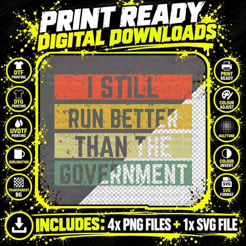 Funny Government Wheelchair Disability Handicap Amputee Png SVG Digital Bundle