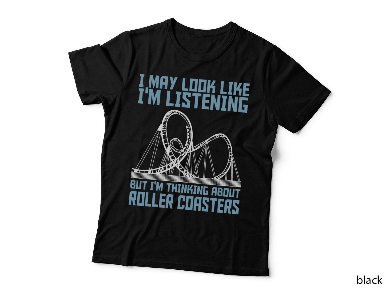 Funny Roller Coaster Amusement Park Lover T-Shirt