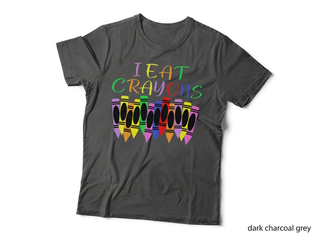 Funny Saying Artist Coloring Drawing Painting I Eat Crayons T-Shirt