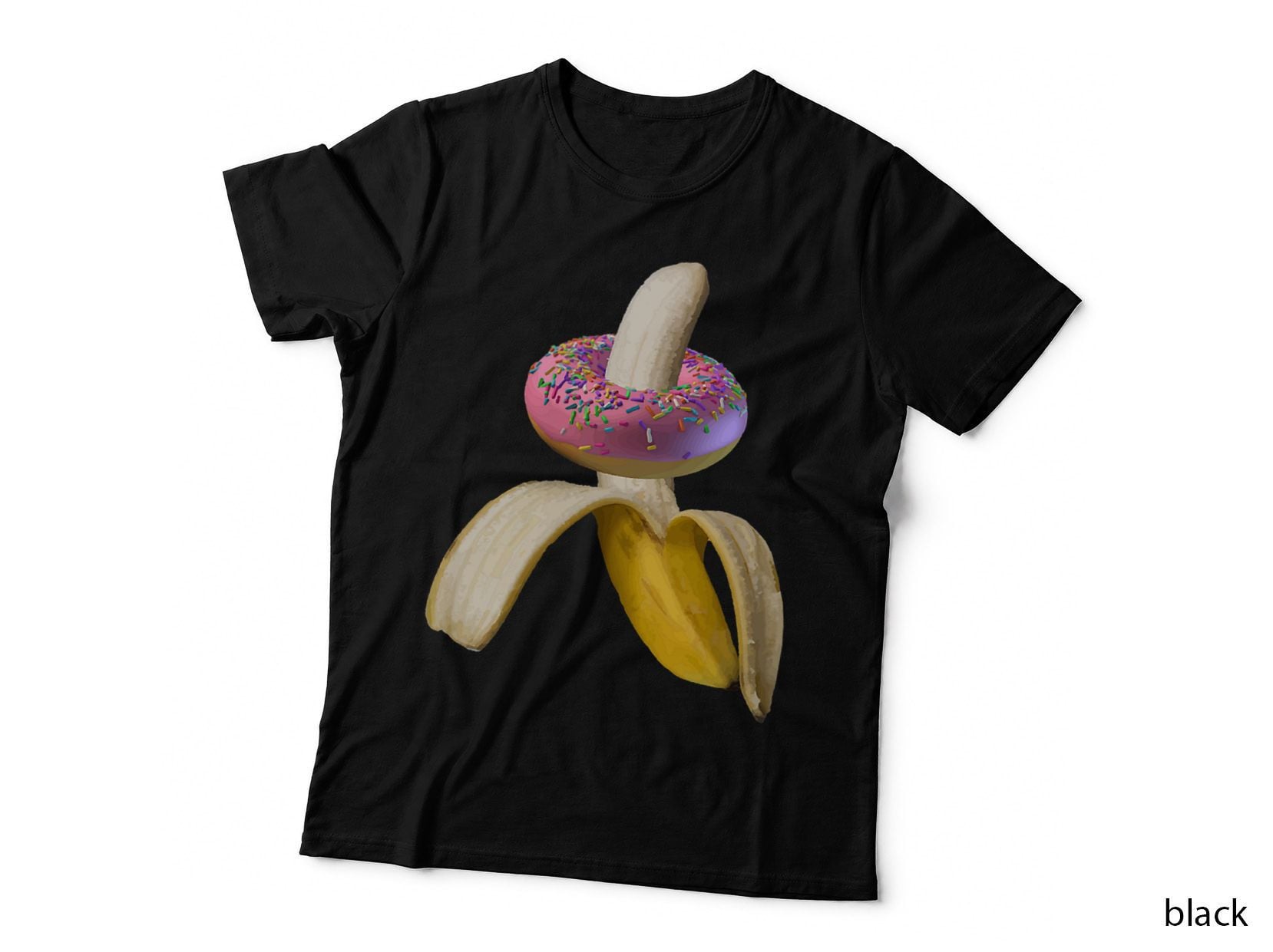 Funny Sex Joke Sexual Banana Doughnut Doughnuts T-Shirt