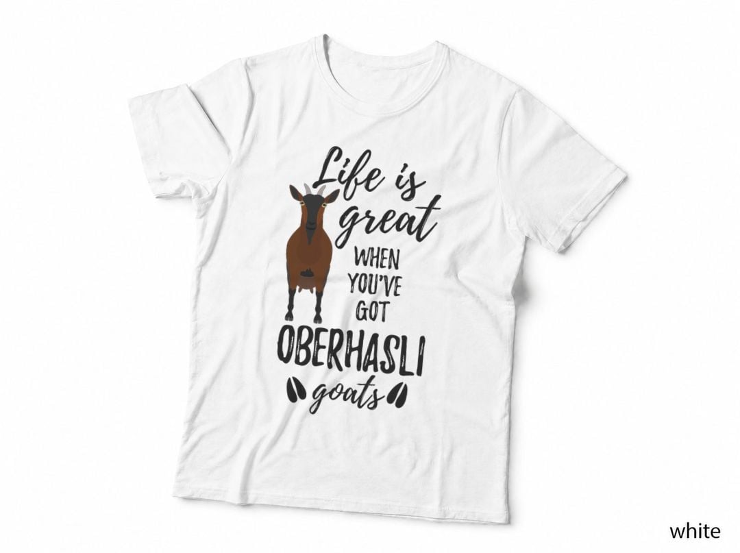 Goat Lovers Shirt Meme Pet Animal Pun Funny Oberhasli Goat T-Shirt