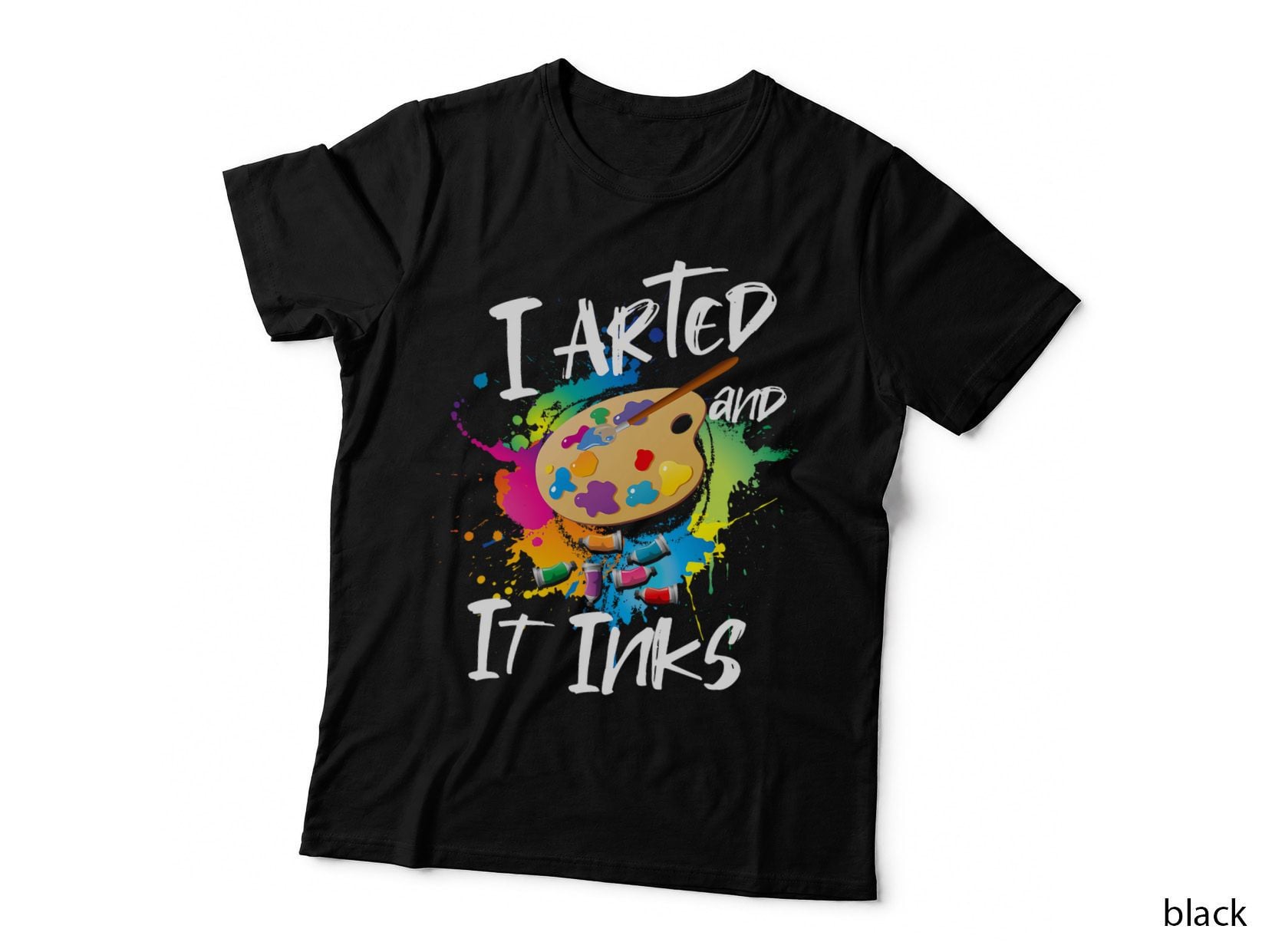 I Arted and It Inks Tshirt I Arted Kids Shirt Funny Artist T-Shirt
