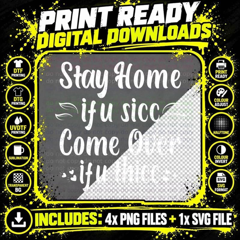 If U Thicc Funny Sarcastic Dank Meme Quote T-Shirt Png SVG Digital Bundle