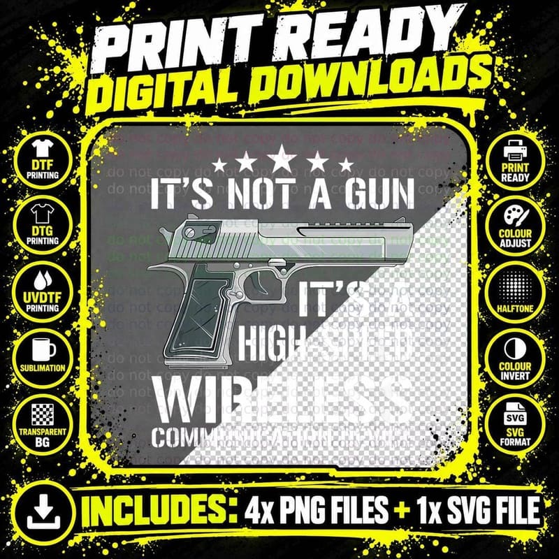Its Not a Gun Meme - Funny Its Not a Gun Png SVG Digital Bundle