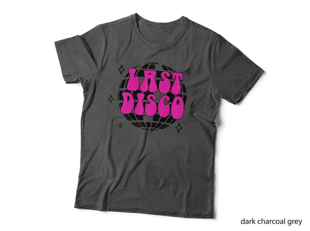 Last Disco Funny Bride Bridesmaid Bachelorette Matching, Retro Vintage T-Shirt