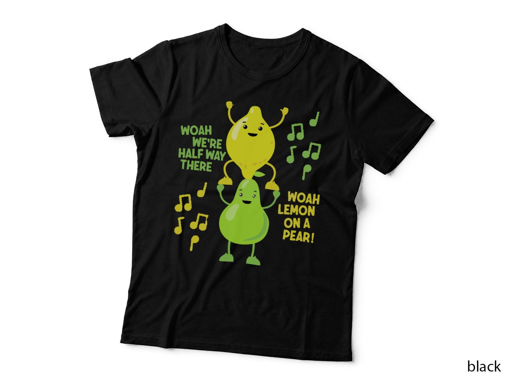 Lemon on a Pear Funny Foodie Lyric Meme Tshirt Women Lemon T-Shirt